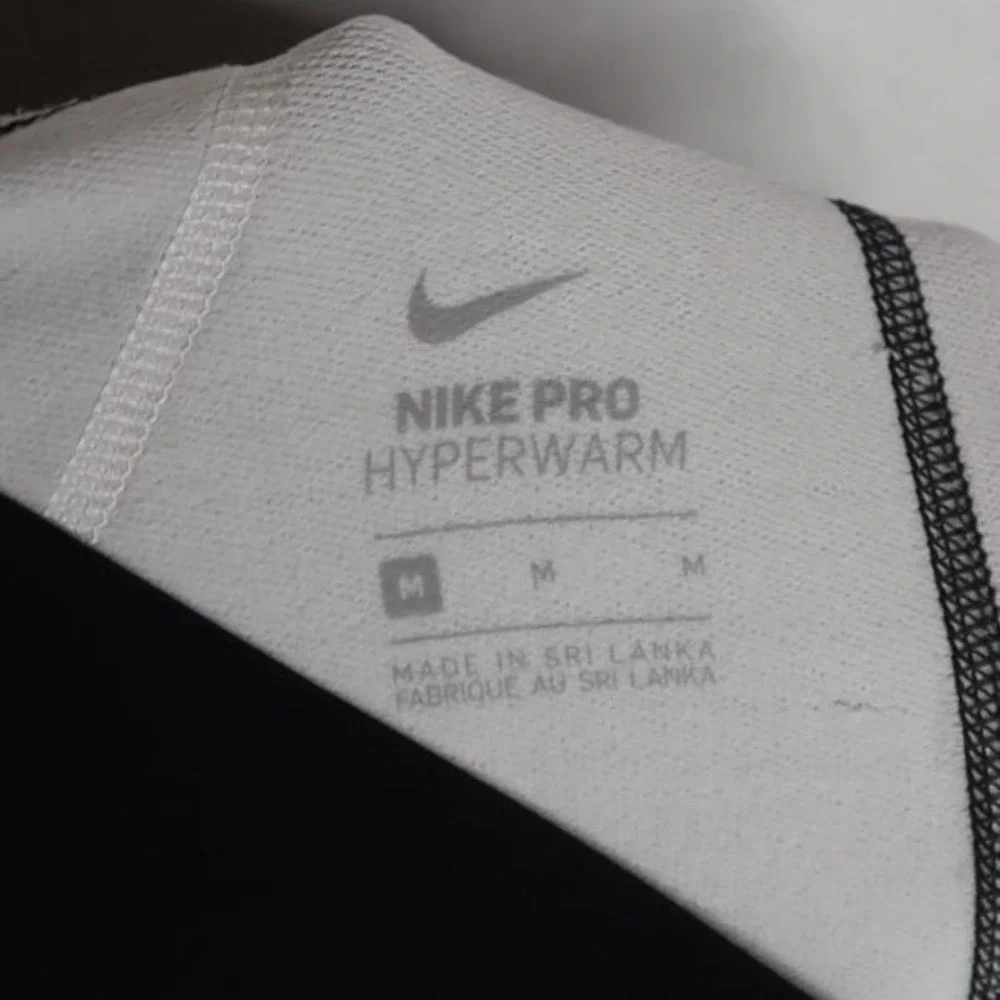 Nike Pro Hyperwarm Leggings Womens Medium Black Gray Ombre Thermal Compression